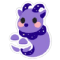 Capricorn Sticker - Ultra-Rare from Pets Plus Sticker Pack